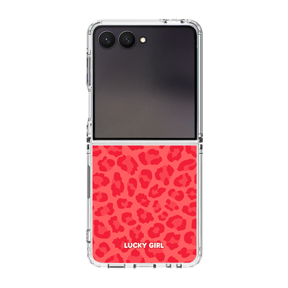 Vermillion Leopard Clear Case Insert