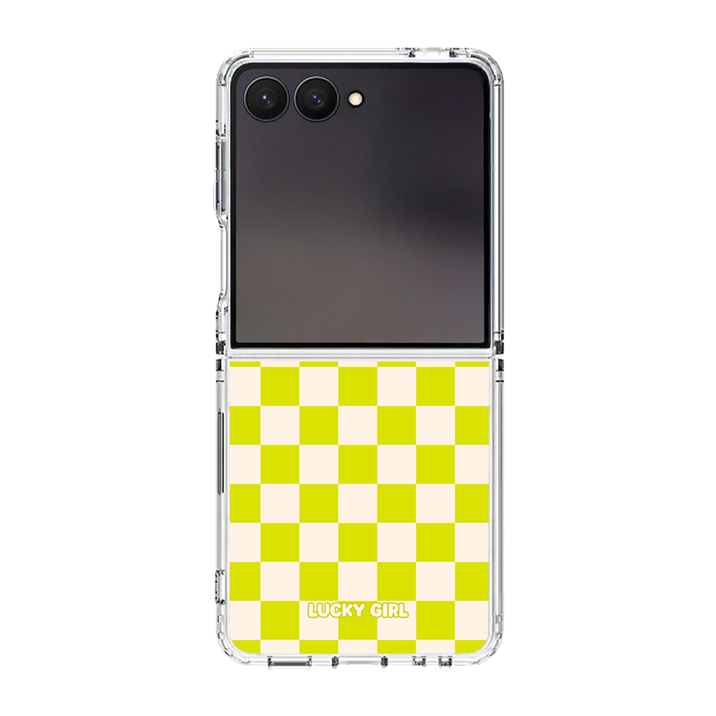 Electric Lime Checkers II Clear Case Insert