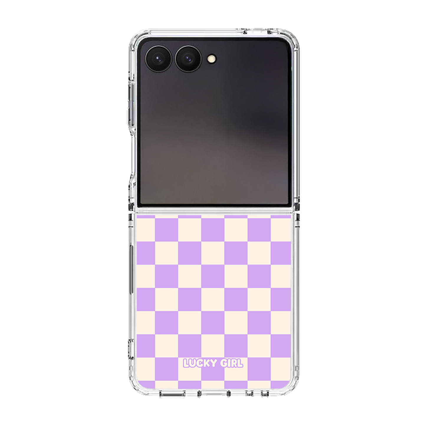 Lavender Checkers II Clear Case Insert
