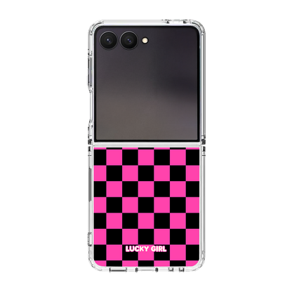 Raspberry Checkers Clear Case Insert