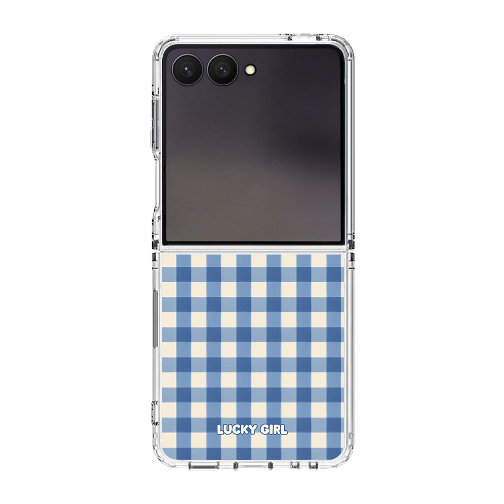 Blueberry Gingham Clear Case Insert
