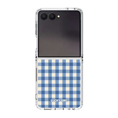Blueberry Gingham Clear Case Insert