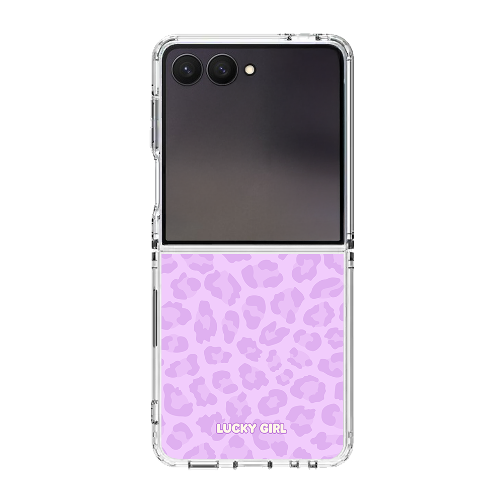 Lilac Leopard Clear Case Insert