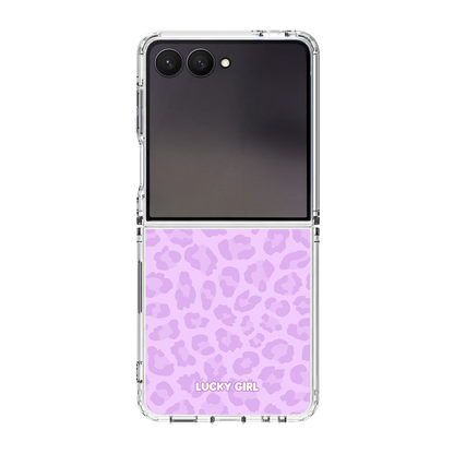 Lilac Leopard Clear Case Insert
