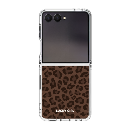 Espresso Leopard Clear Case Insert