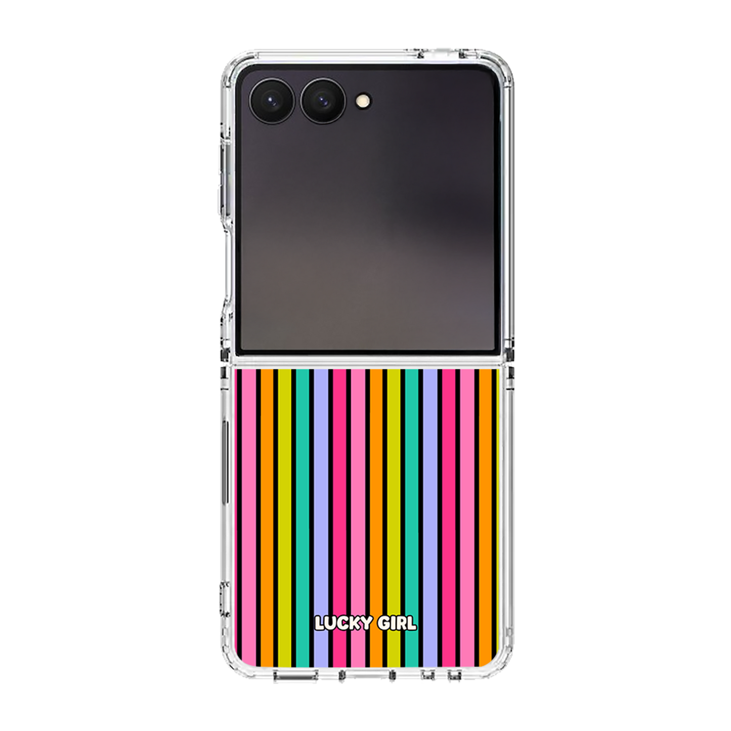 Rainbow Stripes Clear Case Insert