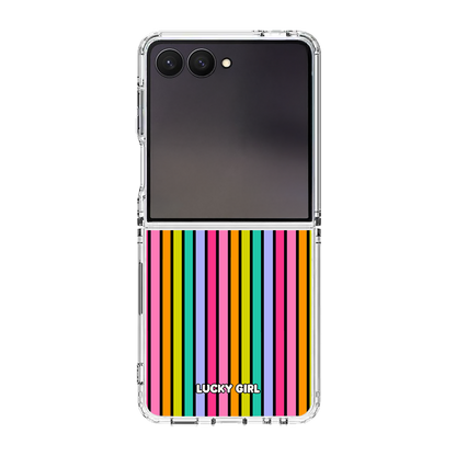 Rainbow Stripes Clear Case Insert